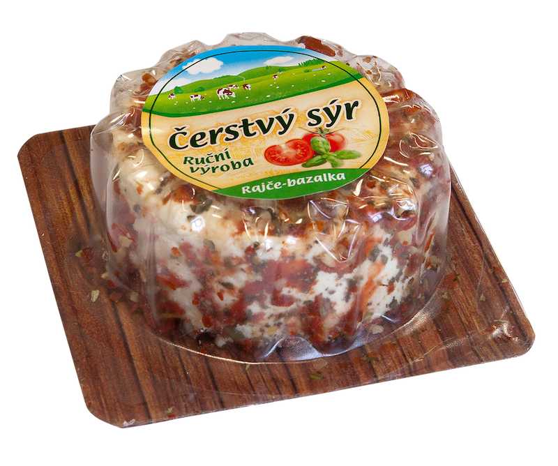 Čerstvý sýr rajče-bazalka 100g