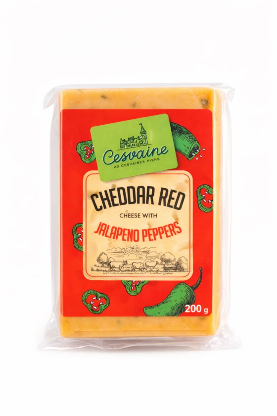 Cheddar Red s jalapenjo 200g