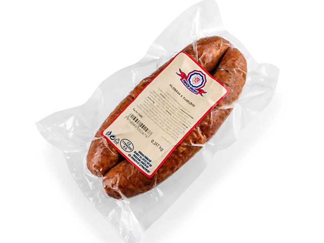 Klobása s tvarůžkem cca 250g, fa Zdráhalová