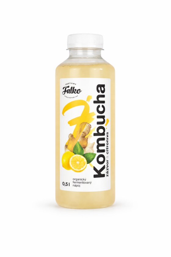Kombucha Zázvor a citron 0,5l