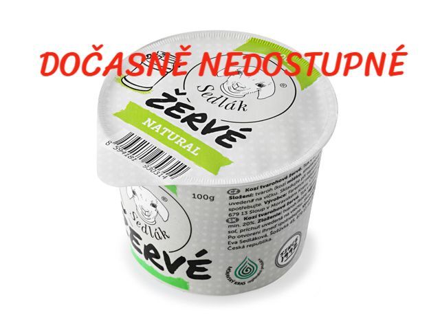 Kozí žervé Sedlák natural 100g