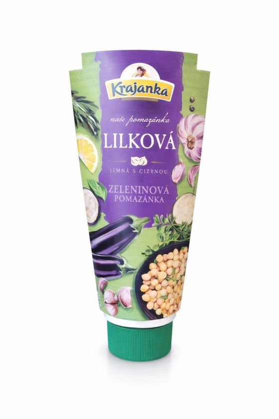Krajanka Pomazánka z pečených lilků s cizrnou 120g