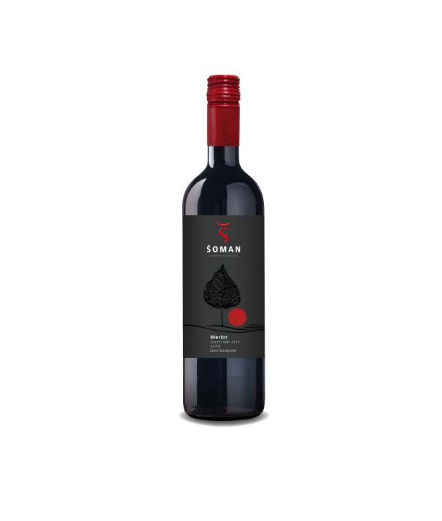 Merlot, pozdní sběr 2025, Vinařství Šoman, 0,75 l