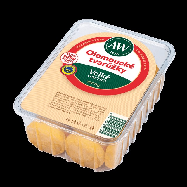 Olomoucké tvarůžky Velké gastro 1000g