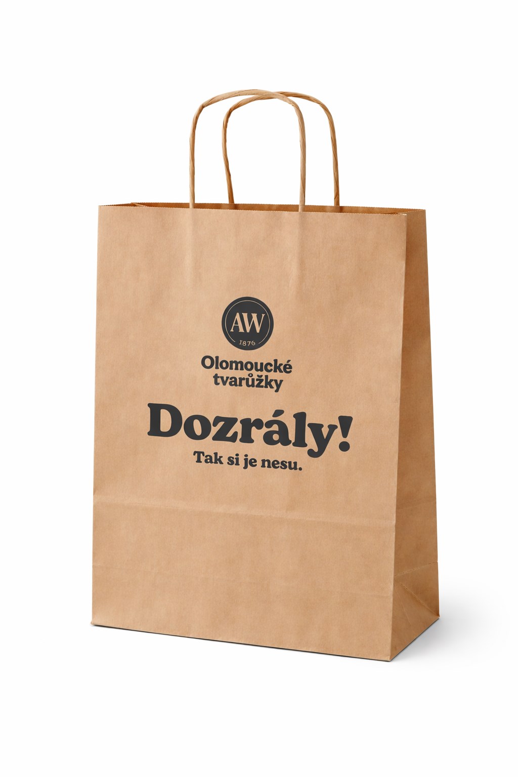 Papírová taška A.W. hnědá