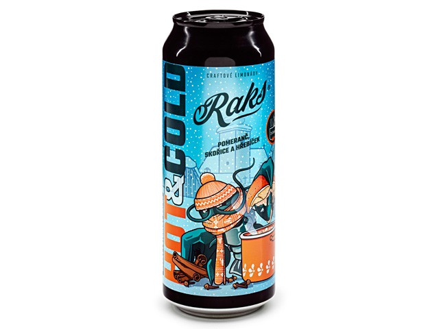 Raks limonáda Hot/Cold pomeranč, skořice a hřebíček 0,5l