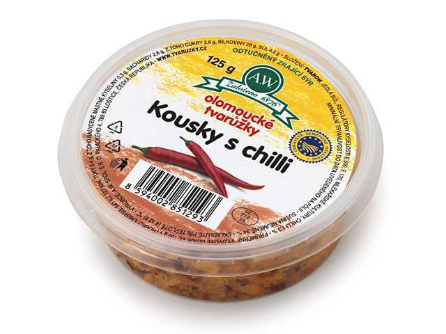 SK Olomoucké tvarůžky Kousky s chilli 125g