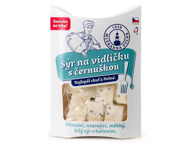 Sýr na vidličku 250g s černuškou