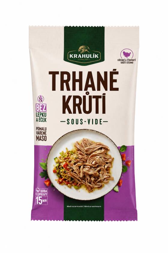 Trhané krůtí sous-vide 300g