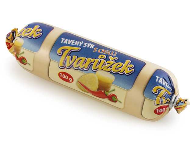 Tvarůžek 100g, tavený sýr s chilli