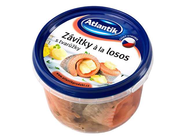 Závitky à la losos s tvarůžky 200g